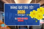 Cập nhật bảng giờ tàu tết bính ngọ 2026 tàu thống nhất và khu đoạn