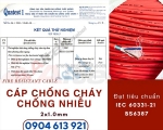 Cáp tín hiệu báo cháy 2x1.0m  altek kabel iec 60331 , bs6387