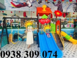 Cầu trượt xích đu liên hoàn, cầu trượt liên hoàn giá rẻ lh