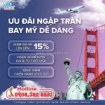 China airlines giảm 15% giá vé máy bay đi mỹ