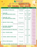 Chùm tour đón trung thu giá tốt