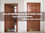 Cửa gỗ hdf veneer cho phòng ngủ tại hoabinhdoor