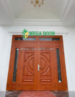 Cửa thép vân gỗ - bền bỉ, sang trọng.