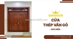 Cửa thép vân gỗ tại hóc môn | giá tốt & mẫu đẹp