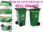 Cung cấp thùng rác phân loại, thùng rác chất lượng , thùng rác 120l 240l giá rẻ- lh 0911082000