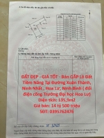 Đất đẹp - giá tốt - bán gấp lô đất tiềm năng tại ninh nhất, ninh bình ( đối