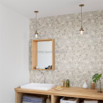 Độ bền và cách tháo gỡ giấy dán tường chống nước nhà tắm