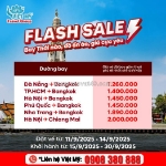 Flash sale airasia bay thái giá rẻ, chỉ từ 1.260.000đ/chiều