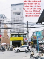 Hot hot - bán  siêu phẩm nhà đẹp 2 mặt tiền tại hoàng diệu – p. cam ly – đà