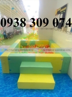 Khung nhà bóng mềm bọc simili , khung quây nhà banh trẻ em