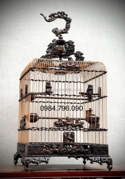 Lồng chim gỗ mun: hòa quyện giữa độ bền và tính thẩm mỹ