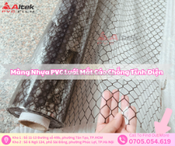 Lưới nhựa pvc mắt cáo, giải pháp chống tĩnh điện