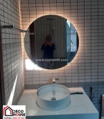 Mẫu gương cảm ứng tròn d80 phù hợp mọi không gian