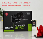 Msi rtx 4060 ventus 2x black 8gb oc – hiệu năng đỉnh cao cho game thủ & creator!