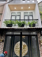 Nhà 2 tầng btct mới tinh 44m2, hẻm xe hơi một trục thới an 16. gần chợ thới an,