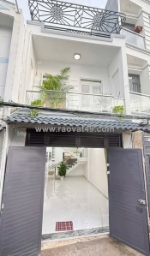 Nhà 2 tầng thiết kế sang trọng gần bệnh viện quận 12 hẻm xe hơi thông huỳnh thị