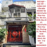 Nhà đẹp – giá tốt  – chính chủ cần bán nhanh tại 1/127a/61 phan huy ích, tân