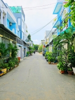 Nhà trệt lững 54m2, ngang khủng 5m, đường nhựa xe tải 7m thông. khu dân cư cao