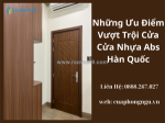 Những ưu điểm vượt trội cửa cửa nhựa abs hàn quốc