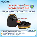 Phin lọc hơi hữu cơ và khí axit huguard 8003 – bảo vệ hô hấp tối ưu