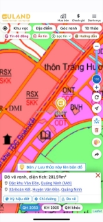 Siêu hót !!! cần bán lô góc 2 mặt đường cách cụm công nghiệp vân đồn 500m.