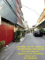 Siêu phẩm - giá tốt - chính chủ cần bán nhanh lô đất quân đội z153, đông anh