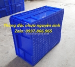 Thùng đặc nguyên sinh nhập khẩu, thùng cơ khí có nắp đậy, thùng nhựa