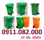 Thùng đựng rác giảm thiểu ô nhiễm môi trường- thùng rác 120l 240l giá rẻ- lh 0911082000