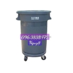 Thùng rác 120l có bánh xe dùng cho nhà bếp nhà hàng hoặc gia đình
