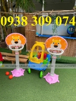 Trụ bóng rổ, xe trượt, bộ thăng bằng, khung thành, thú ném