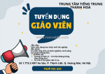 Trung tâm tiếng trung thanh hoa tuyển dụng giáo viên