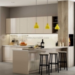 Tủ bếp gỗ công nghiệp mdf màu trắng hiện đại