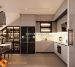 Tủ bếp mdf chữ l chất lượng cao sang trọng