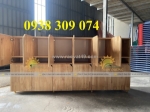 Tủ cặp mầm non gỗ cao su, tủ đựng balo mầm non mdf