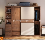 Tủ quần áo gỗ mdf cửa lùa phong cách hiện đại bền bỉ