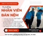 Tuyển nhân viên bán nệm thu nhập trên 200k/buổi