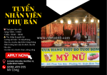 Tuyển nhân viên phụ bán hàng quận bình thạnh