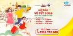 Vietjet air mở bán vé máy bay tết 2026