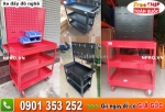 Xe đẩy 3 ngăn – bảng treo khay nhựa