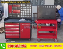 Xe đẩy để dụng cụ, đồ nghề 3 ngăn - nhẹ nhàng, tiện lợi