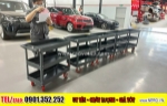 Xe đẩy dụng cụ gara ô tô 3 tầng 3 ngăn – bền đẹp, dễ di chuyển, đa dạng mẫu mã