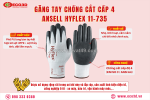 🧤 găng tay chống cắt cấp 4 ansell hyflex 11-735