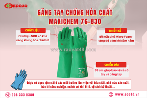 🧤 găng tay chống hóa chất maxichem 76-830