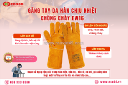 🧤 găng tay da hàn chịu nhiệt chống cháy ew16