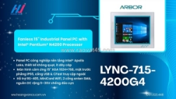 ✨ lync-715-4200g4 – panel pc công nghiệp 15” không quạt ✨
