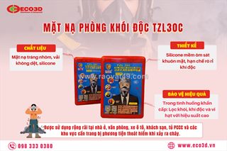 😷 mặt nạ phòng khói độc tzl30c