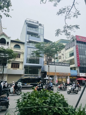 🔅 nhà 2 mặt phố ô chợ dừa + la thành 120m2 4t mt 5.1m, xây tòa vip, chỉ 87 tỷ