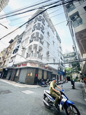 🔅 tòa nhà lô góc siêu đẹp huỳnh thúc kháng, 72m2 7t thang máy, mt 7m, chỉ 64.5