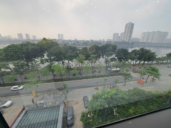 🔅 tòa văn phòng 2 mặt phố nguyễn hữu thọ, view hồ linh đàm, 250m2 9 tầng  mt