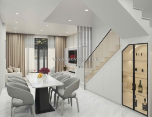 4tỷ5 có ngay nhà đẹp 2 tầng, 2 mặt tiền, hẻm ô tô tttpdiện tích: 52,7m2, full